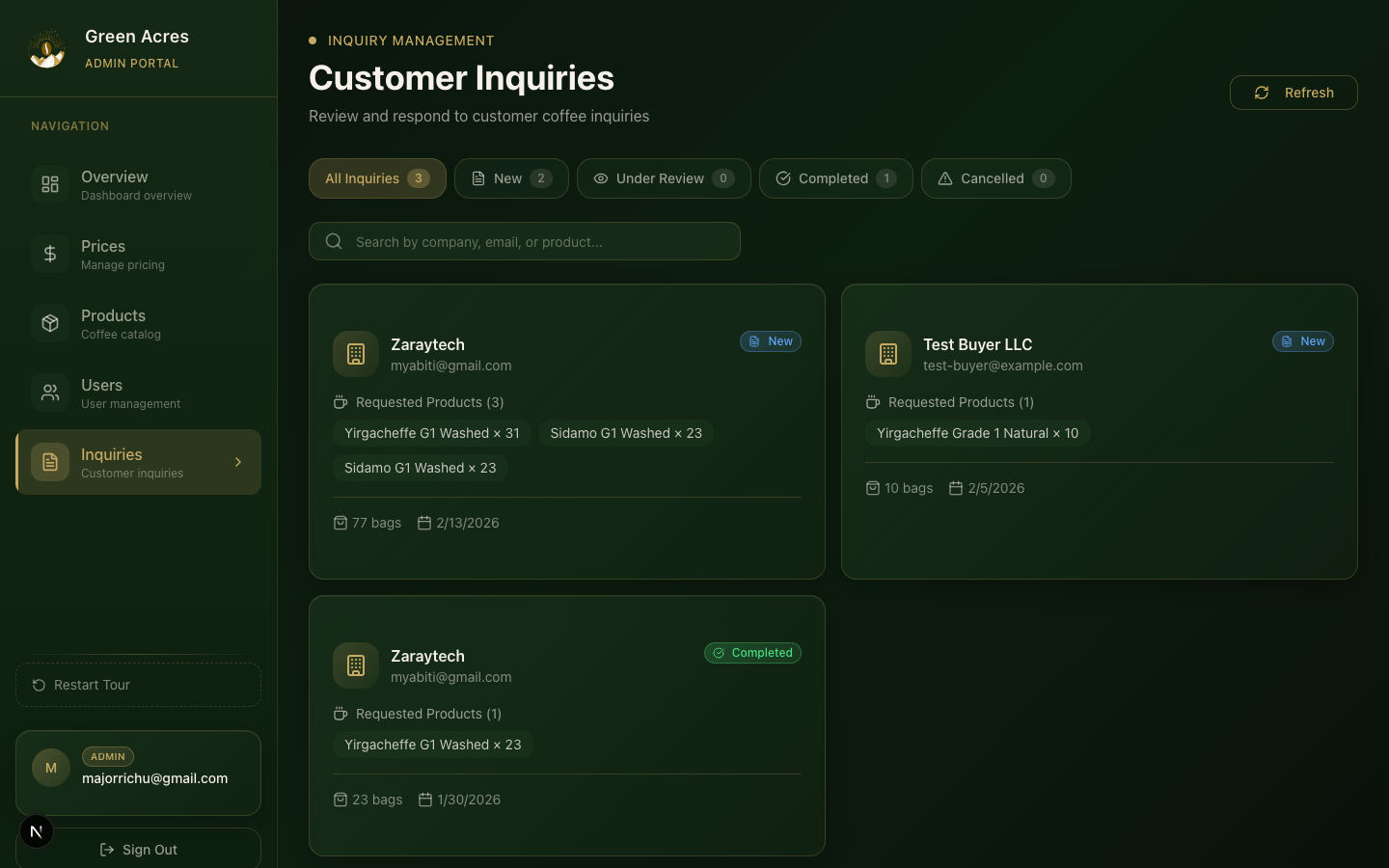 Inquiry Management