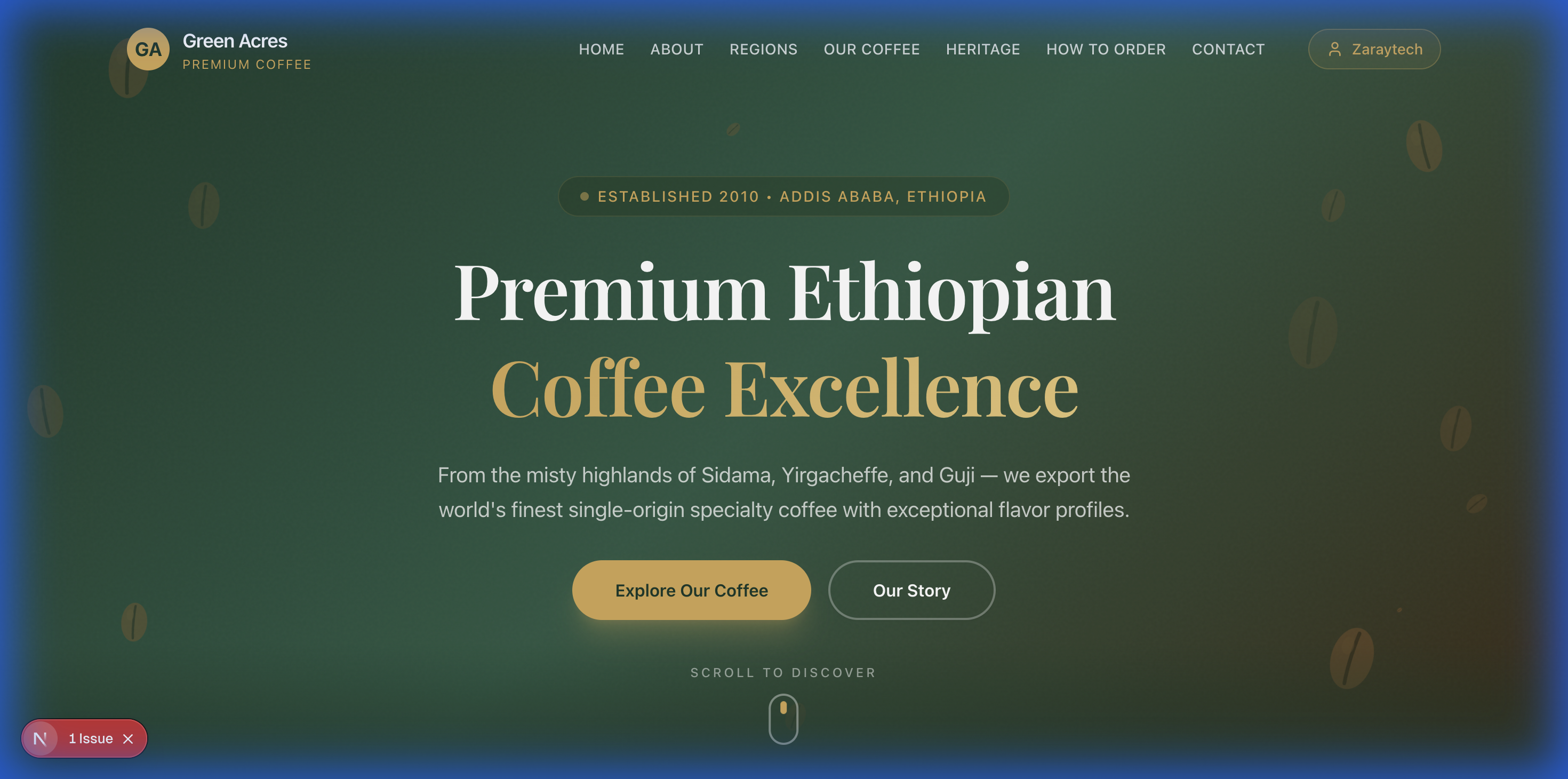 Greenacres Coffee Homepage